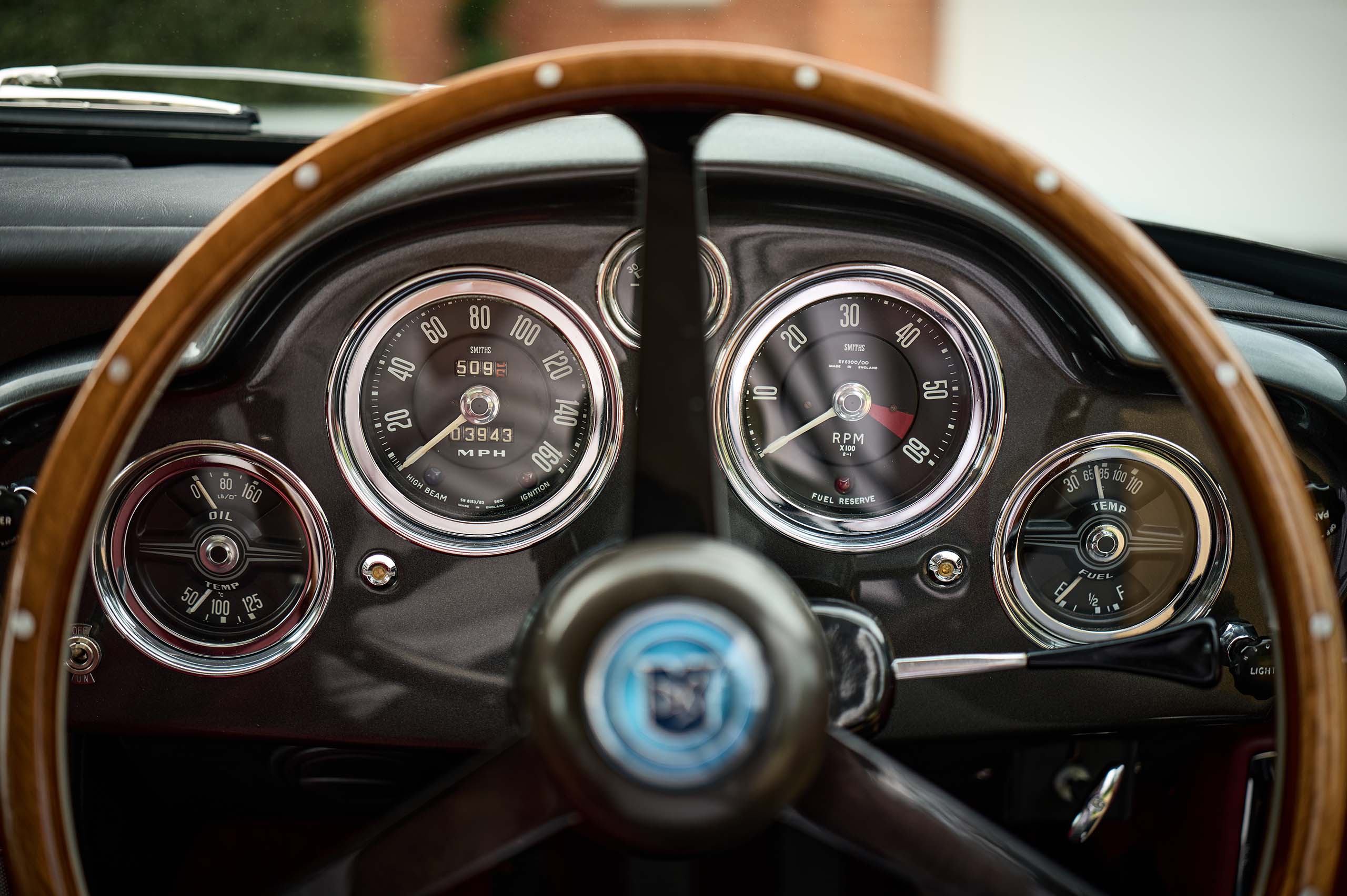 Aston Martin DB4 interior by Matthew Brown Photography