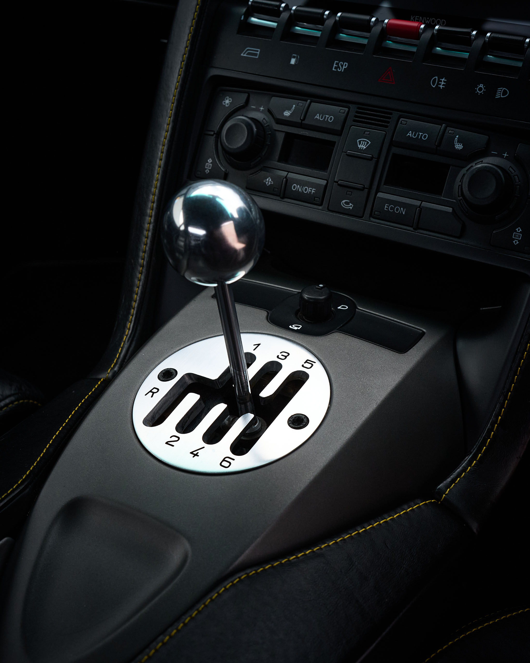 Lamborghini gearstick by Matthew Brown Photography